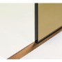1000mm Bronze Frameless Wet Room Shower Screen with Ceiling Support Bar - Live Your Colour