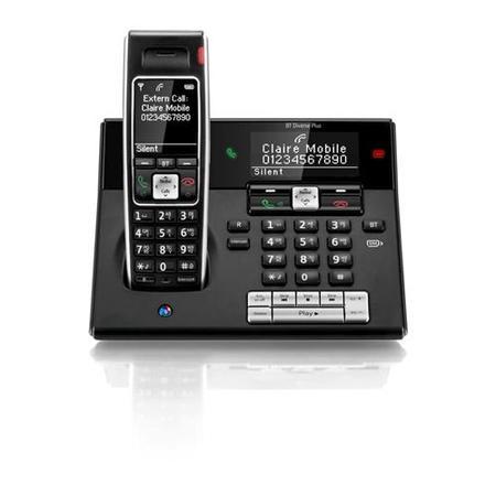BT Diverse 7460 Plus Cordless Telephone with Answer Machine - Single