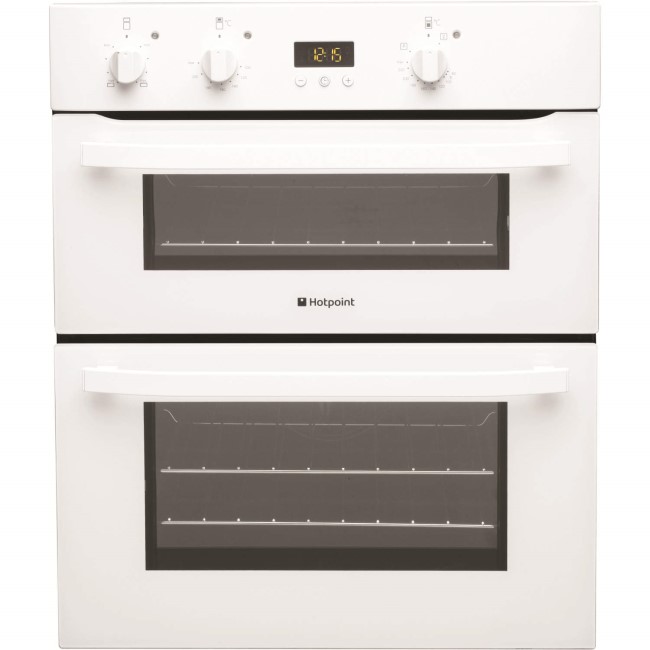 GRADE A2 - Hotpoint UH53WS Electric Built Under Double Oven - White