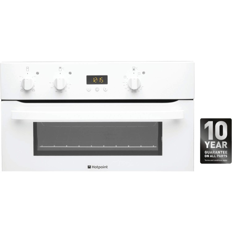 Hotpoint UH53WS Electric Built Under Double Oven - White