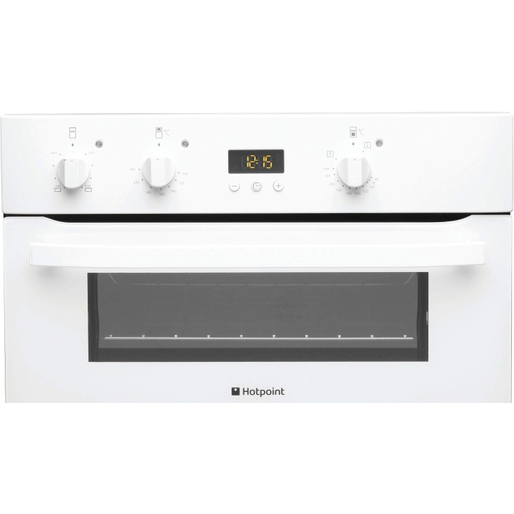 Hotpoint UH53WS Electric Built Under Double Oven - White