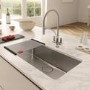 Franke Zelus Round Chome Pull Out Monobloc Kitchen Sink Mixer Tap