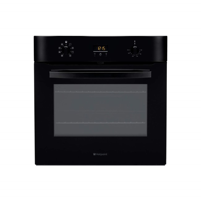 GRADE A1 - As new but box opened - Hotpoint SH83CKS Style 09 Electric Built-in Single Oven Black