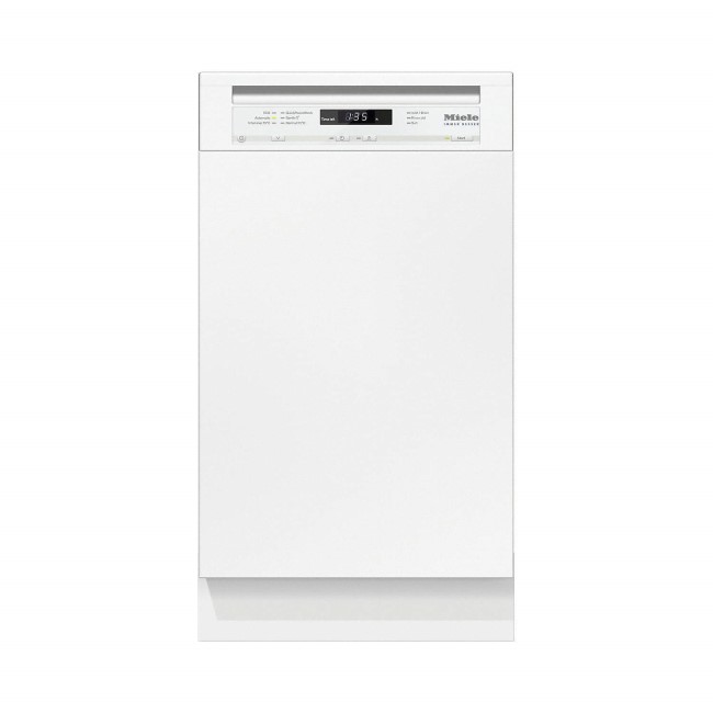 GRADE A2  - Miele G4720SCiwh 9 Place Slimline Semi-integrated Dishwasher White Panel