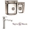 Taylor &amp; Moore Undermount 1.5 Bowl Stainless Steel Sink &amp; Single Lever Chrome Tap Pack
