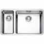 1.5 Bowl Undermount Chrome Stainless Steel Kitchen Sink with Left Hand Drainer - Franke Kubus