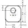 Single Bowl Undermount Chrome Stainless Steel Kitchen Sink - Franke ARX 110-33