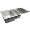 GRADE A2  - Taylor &amp; Moore GeorgeR 1.5 Bowl Right Hand Drainer Stainless Steel Sink