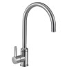 GRADE A1 - Taylor &amp; Moore Canterbury Swan Neck Single Lever Stainless Steel Kitchen Mixer Tap