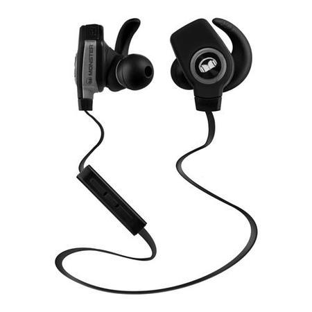 Monster iSport SuperSlim Wireless Bluetooth In-Ear Headphones - Black