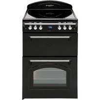 LEISURE GRB6CVK Heritage Black Double Oven 60cm Electric Cooker
