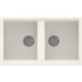 Reginox BEST450W/ASTORIA BEST450 2 Bowl White Regi-Granite Composite Sink & Astoria Chrome Tap Pack