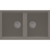 Reginox BEST450TT/ASTORIA BEST450 2 Bowl Titanium Regi-Granite Composite Sink &amp; Astoria Chrome Tap Pack