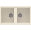 Reginox Granitetek Double Bowl Regi-Granite Composite Cream Kitchen Sink