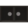 Reginox BEST450B/ASTORIA BEST450 2 Bowl Black Regi-Granite Composite Sink &amp; Astoria Chrome Tap Pack