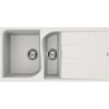 Reginox EGO475W/THAMES EGO475 Reversible 1.5 Bowl White Regi-Granite Composite Sink &amp; Thames Chrome Tap Pack
