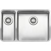 Reginox OHIO18X40+40X40-L 1.5 Bowl Integrated Stainless Steel Sink - Left Hand Small Bowl
