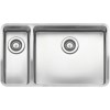 Reginox OHIO18X40+50X40-L Large 1.5 Bowl Integrated Stainless Steel Sink - Left Hand Small Bowl
