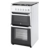 Indesit ITL50GW 50cm Double Cavity Gas Cooker - White