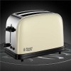 Russell Hobbs 18953 Colours Cream &amp; Stainless Stl 2 Slice Toaster
