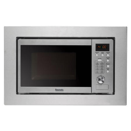 GRADE A3 - Baumatic BMM204SS 20 Litre Built-in Microwave Oven - Stainless Steel