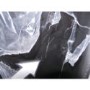 GRADE A3 - Heavy cosmetic damage - Hotpoint RFAA52K Ice Diamond Freestanding Fridge Freezer Shiny Black
