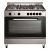 GRADE A3 - Heavy cosmetic damage - Baumatic BC190.2TCSS Single Cavity 90cm Gas Range Cooker in Stainless Steel