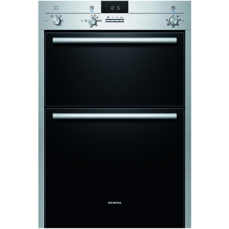 SIEMENS Display iQ100 Fanned Electric Built-in Double Oven - Stainless Steel