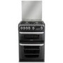 GRADE A3 - Hotpoint CH60GCIK Carrick Double Oven 60cm Gas Cooker Black