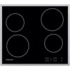 GRADE A1 - As new but box opened - Samsung C61R1AAMST 58cm Wide 4 Zone Ceramic Hob With Stainless Steel Frame