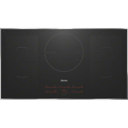 GRADE A2  - Miele KM6388 KM6386 942 mm Wide Touch Control Five Zone Induction Hob Black With Stainle