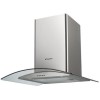 Candy CGM61/1X 60cm Stainless Steel Chimney Hood With Curved Glass Canopy