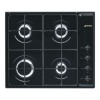 GRADE A2 - Minor Cosmetic Damage - Smeg S64SN Cucina 60cm Black 4 Burner Gas Hob With New Style Controls