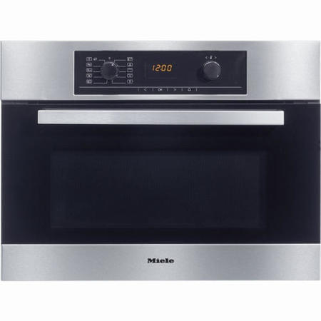 GRADE A2 - Light cosmetic damage - Miele H5040BMCLST 45cm High Combination Microwave Oven