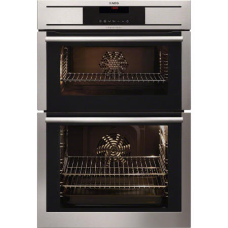 GRADE A1 - As new but box opened - AEG DC7013001M Touch Control Stainless Steel Electric Built In Double Oven