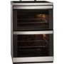 GRADE A2 - Light cosmetic damage - Ex Display - As new but box opened - AEG 49332I-MN 60cm Double Oven Electric Cooker - Stainless Steel