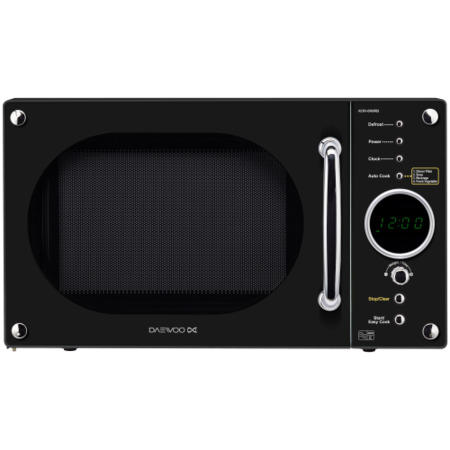GRADE A1 - As new but box opened - Daewoo KOR6N9RB 20 Litre Black Freestanding Microwave Oven