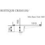 GRADE A2  - Rangemaster CRS10101RWH Rustique 1010x510 1.0 Bowl RHD Ceramic Sink White