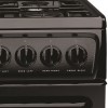 GRADE A1 - As new but box opened - Hotpoint HAG51K 50cm Twin Cavity Gas Cooker Black