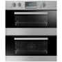 GRADE A2 - Minor Cosmetic Damage - Candy TCP22/2X Plan Built Under Double Oven - Stainless Steel