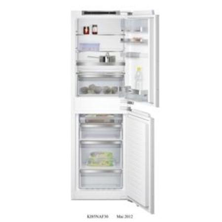 GRADE A1 - As new but box opened - Siemens KI85NAD30G Frost Free 50-50 Fixed Hinge Integrated Fridge Freezer With hydroFresh Box