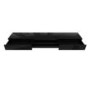 Wide Black Gloss TV Stand with Storage & LEDs - TV's up to 70" - Evoque