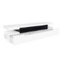 Wide White Gloss TV Stand with Storage - TV's up to 85" - Harlow
