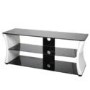 Vivanco Sirocco Black and White TV Stand - Up to 55 Inch