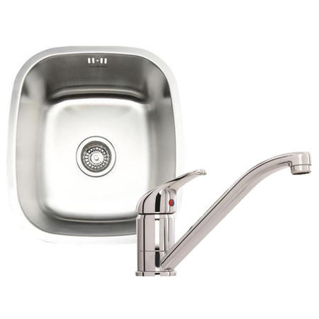 Taylor & Moore Ontario Undermount Single Bowl Stainless Steel Sink With FREE Oxford Tap - Save £16.98!