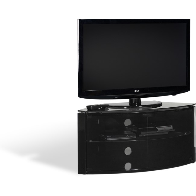 Techlink B6B Bench Corner TV Stand for up to 55" TVs - Black