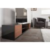 Stoore SR175BW - for screens up to 84&quot; max weight 70kg - Black carcass with Walnut