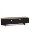 Techlink Edge TV Stand for up to 80&quot; TVs - Walnut/Black