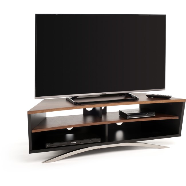 Techlink PR130SBW Prisma TV Stand for up to 65" TVs - Black/Walnut
