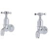 Perrin And Rowe 4328CP Traditional collection Mayan Bibcock Taps Wall Mounted